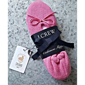 1. J.Crew Cashmere ballet slippers - flamingo pink